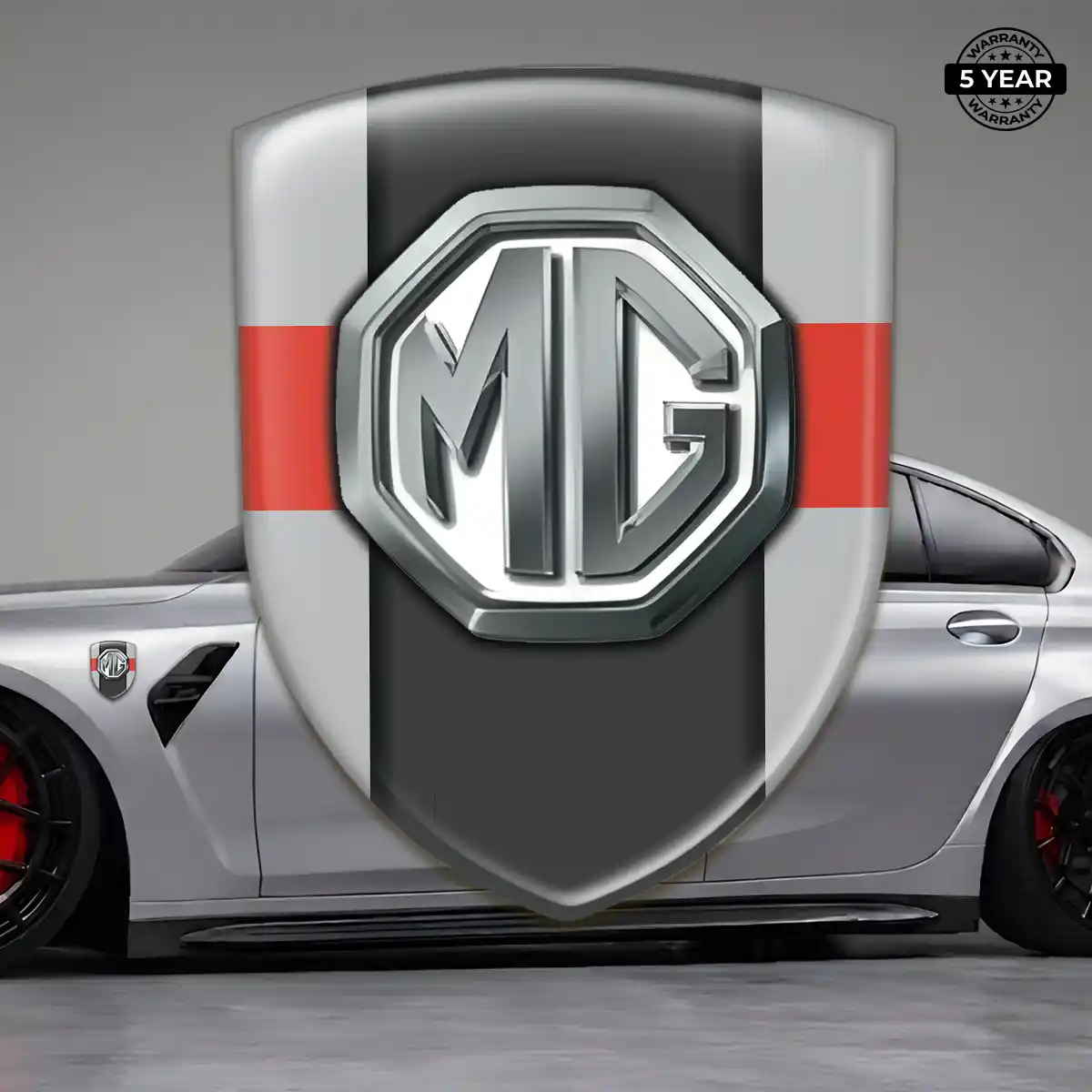 MG 3D Logo Sticker Resin Luxe