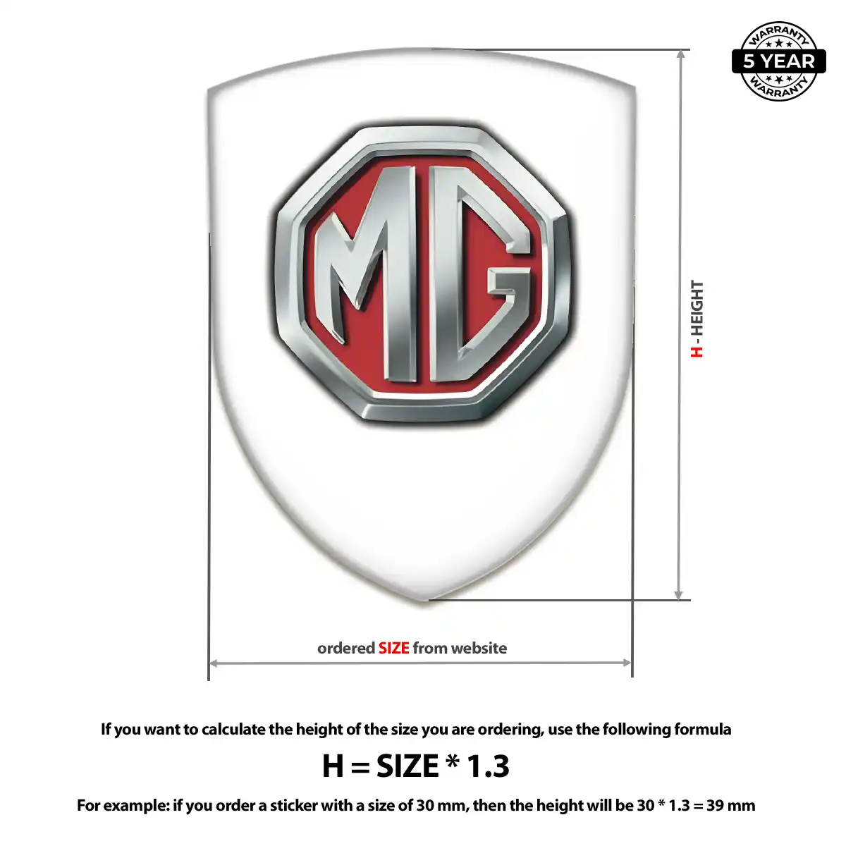 MG 3D Resin Sticker Deluxe Edition