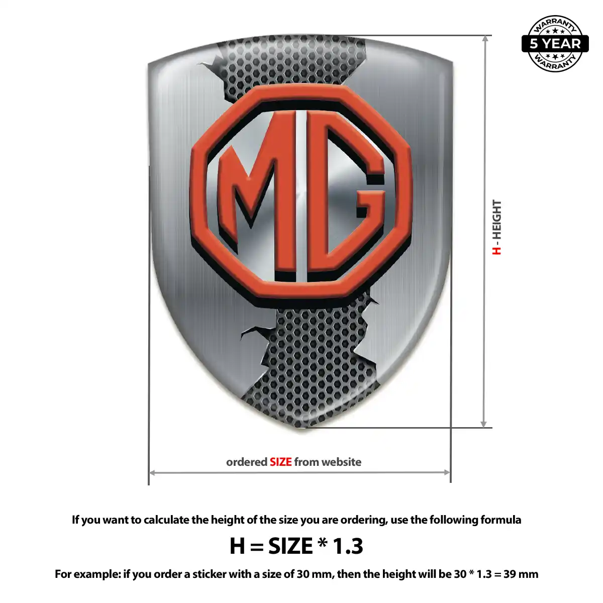 MG 3D Resin Sticker Elite Edition