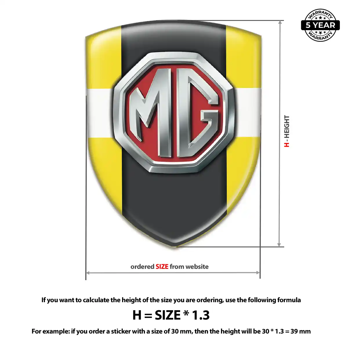 MG 3D Resin Sticker Opulent Line