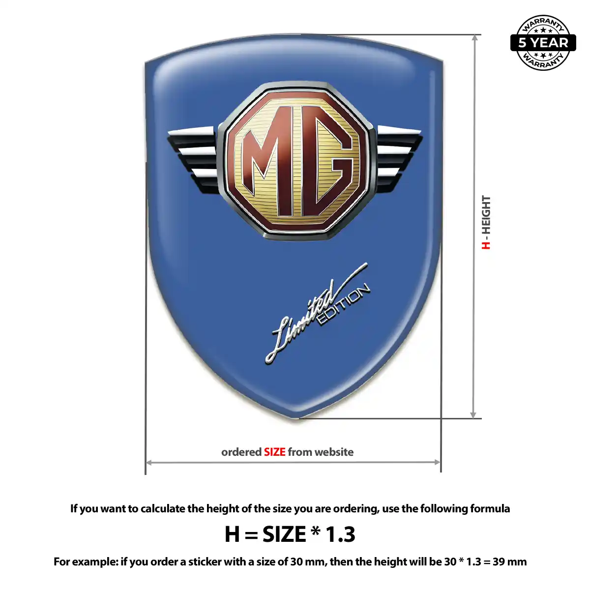 MG 3D Resin Sticker Resin Elite