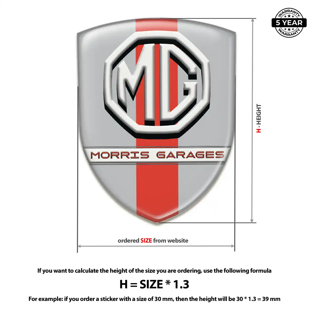 MG 3D Resin Sticker Resin Luxe