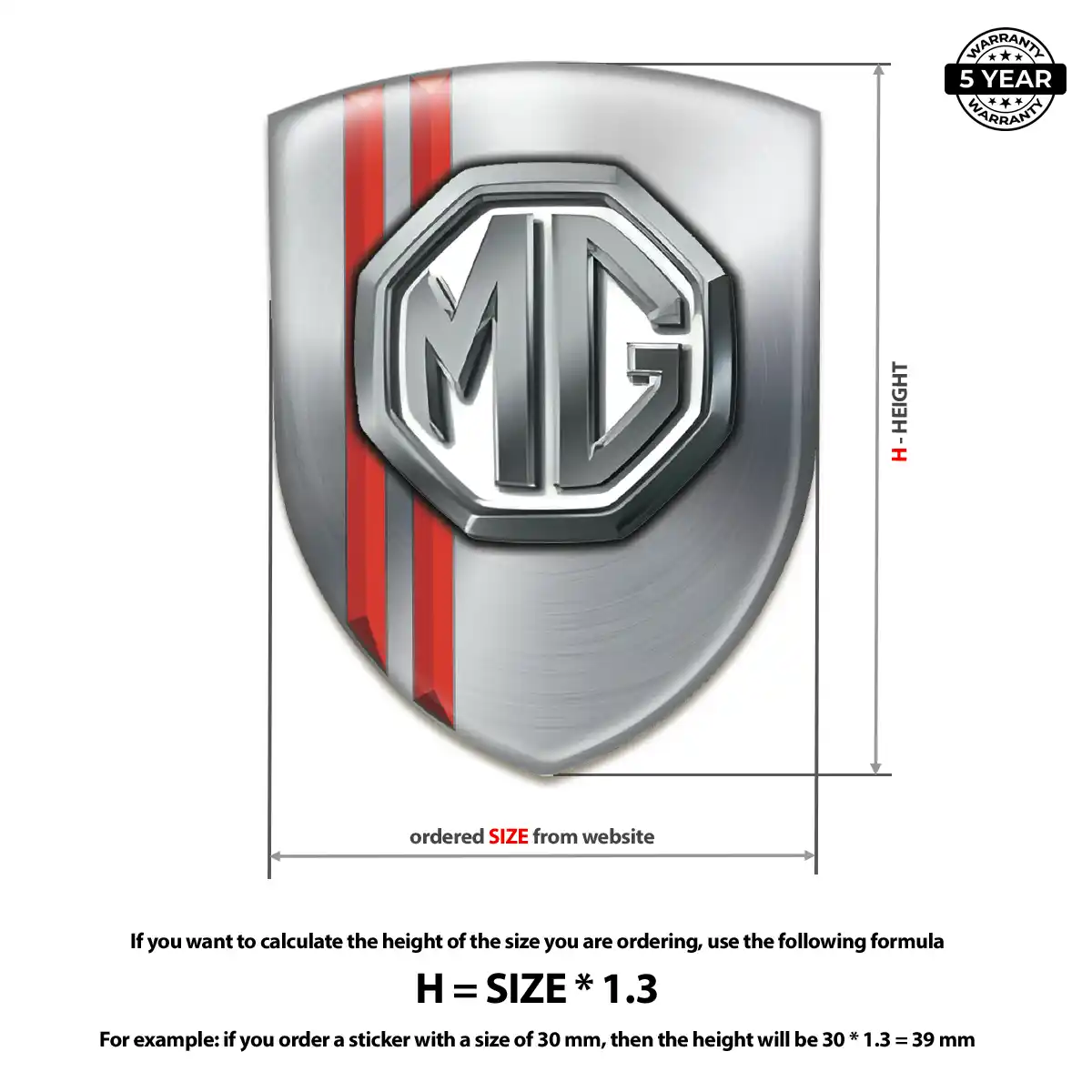 MG 3D Resin Sticker Superior Craft
