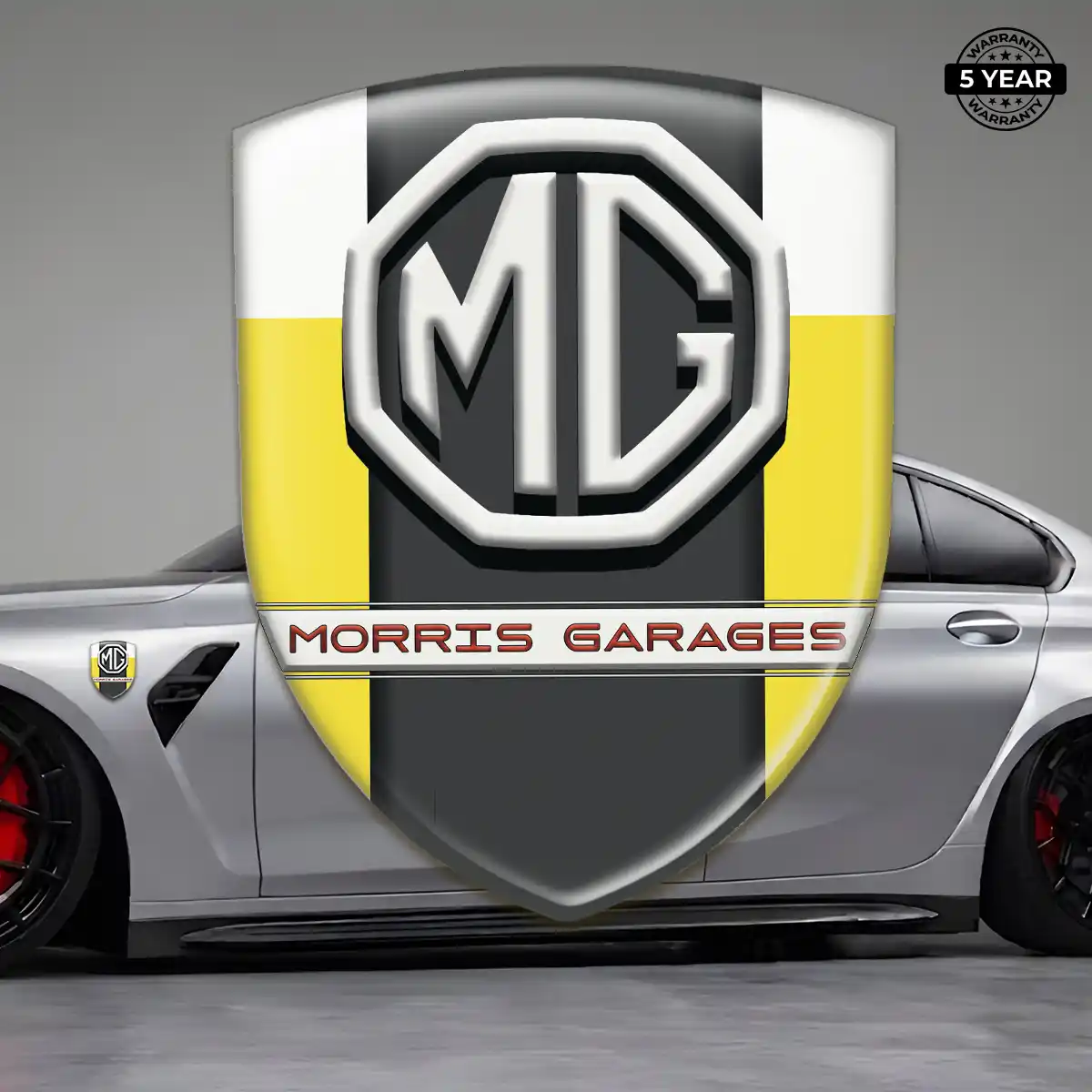 MG Automotive Emblem Sticker Premium Dome