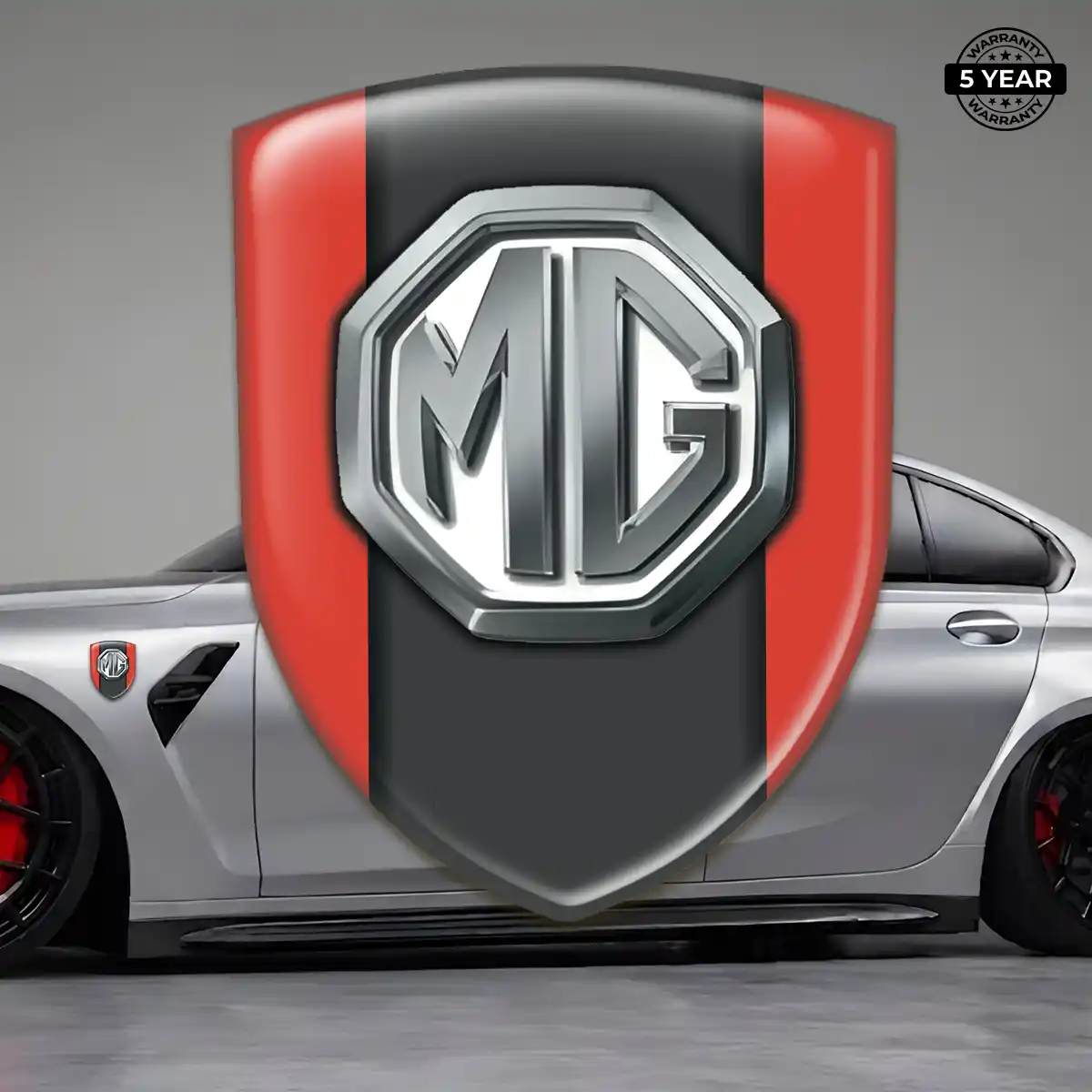 MG Automotive Emblem Sticker Refined Design