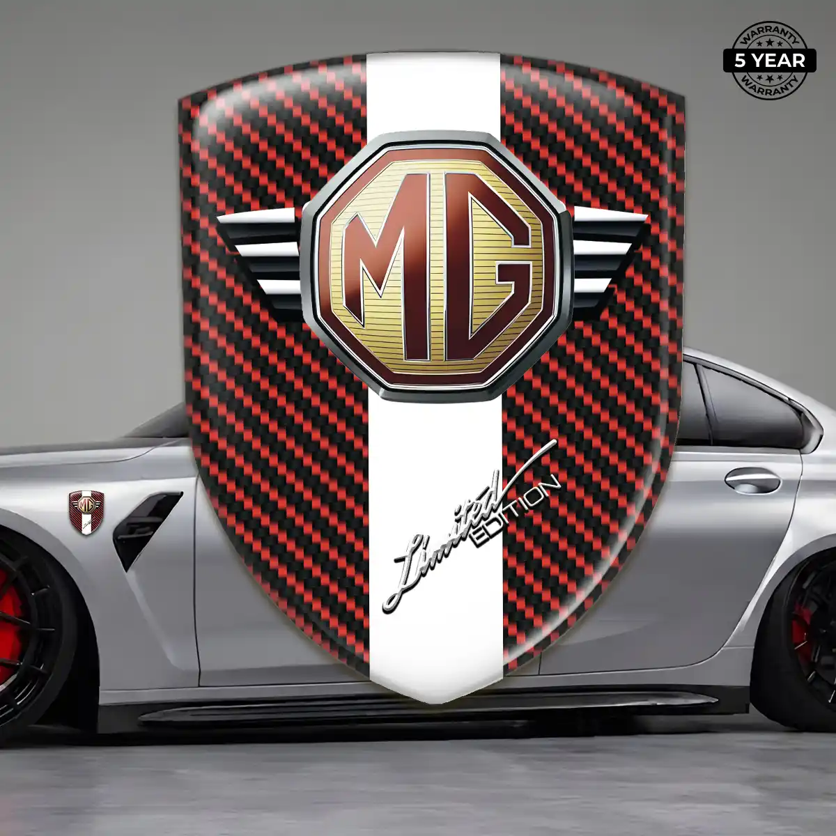 MG Automotive Logo Sticker Cabin Style