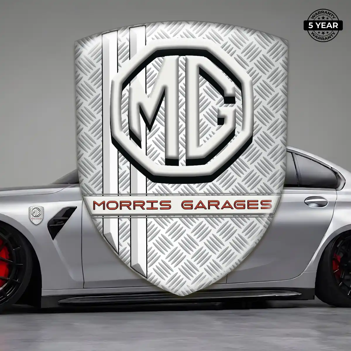 MG Automotive Logo Sticker Premium Dome