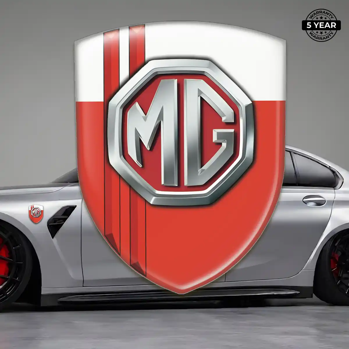 MG Automotive Logo Sticker Refined Design
