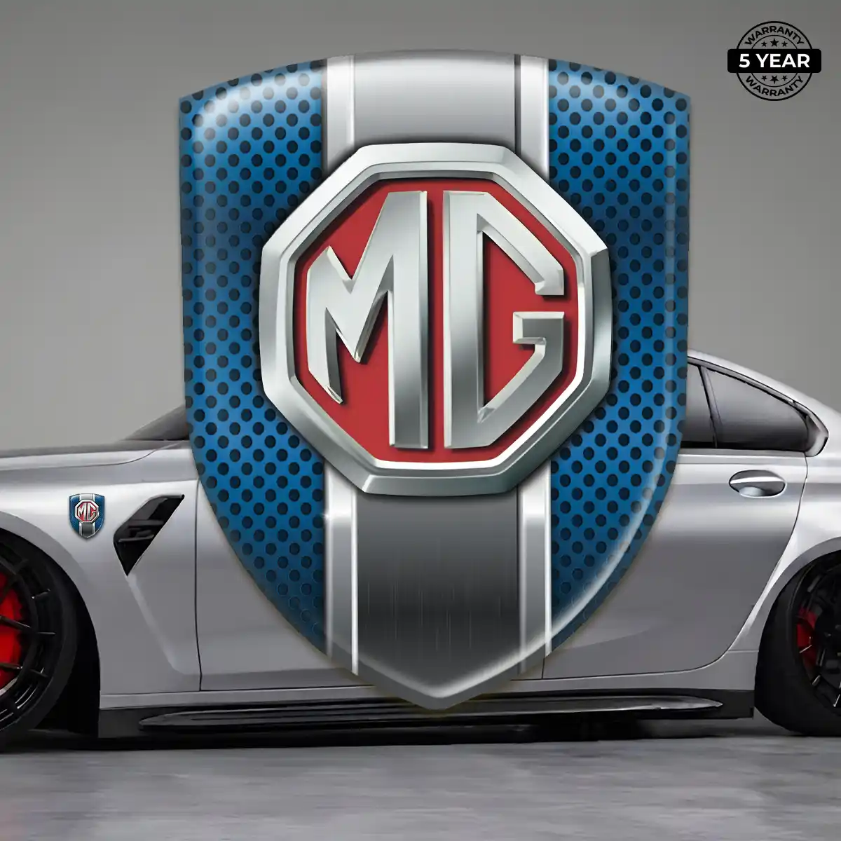 MG Automotive Logo Sticker Resin Luxe