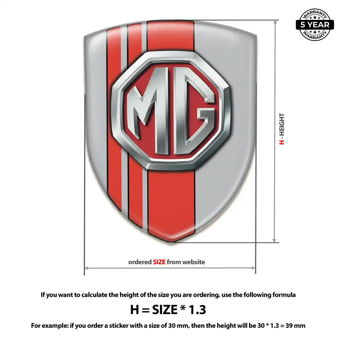 MG Automotive Resin Decal Cabin Style