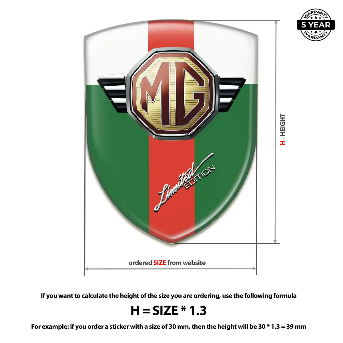 MG Automotive Resin Decal Elite Edition