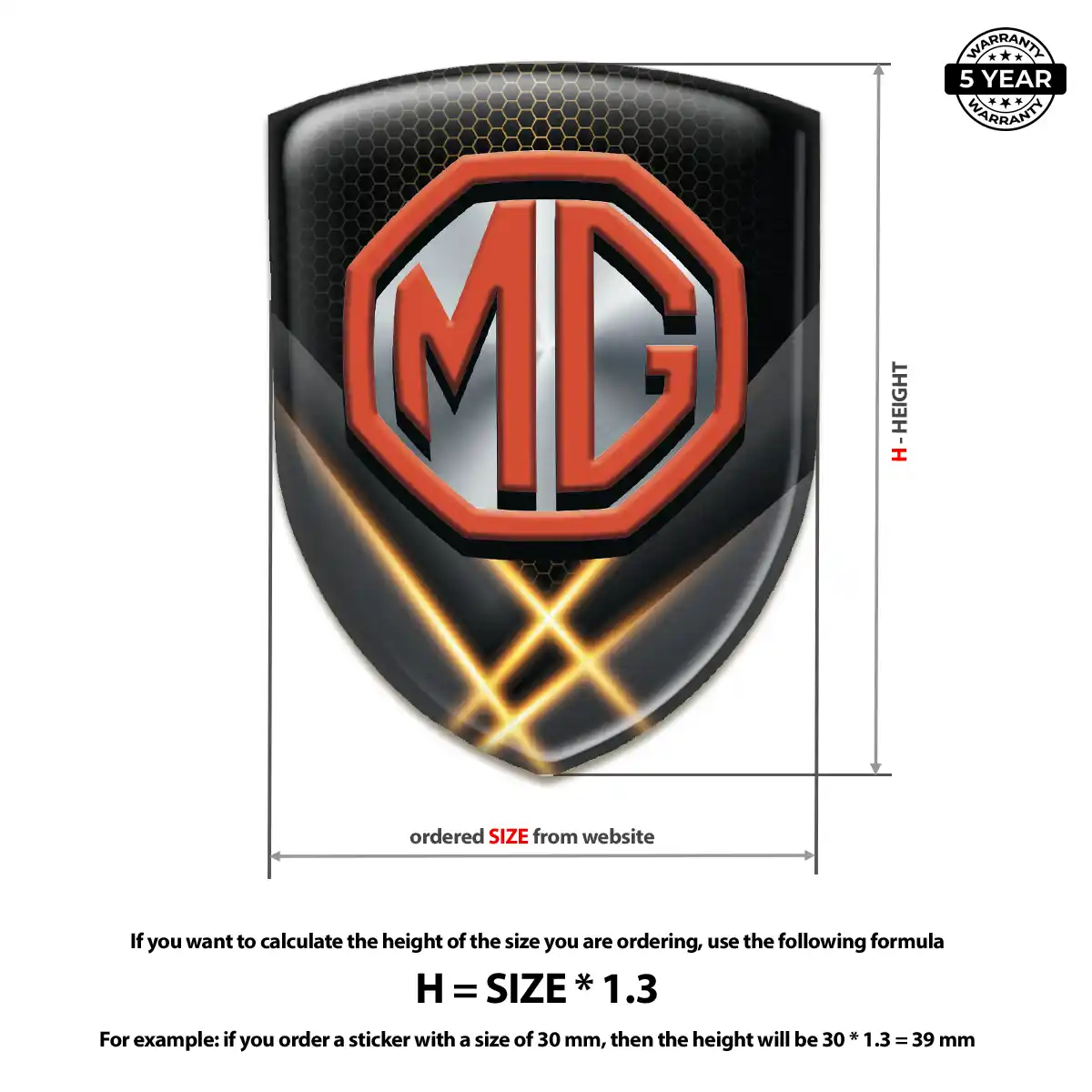 MG Automotive Resin Decal Exclusive Series