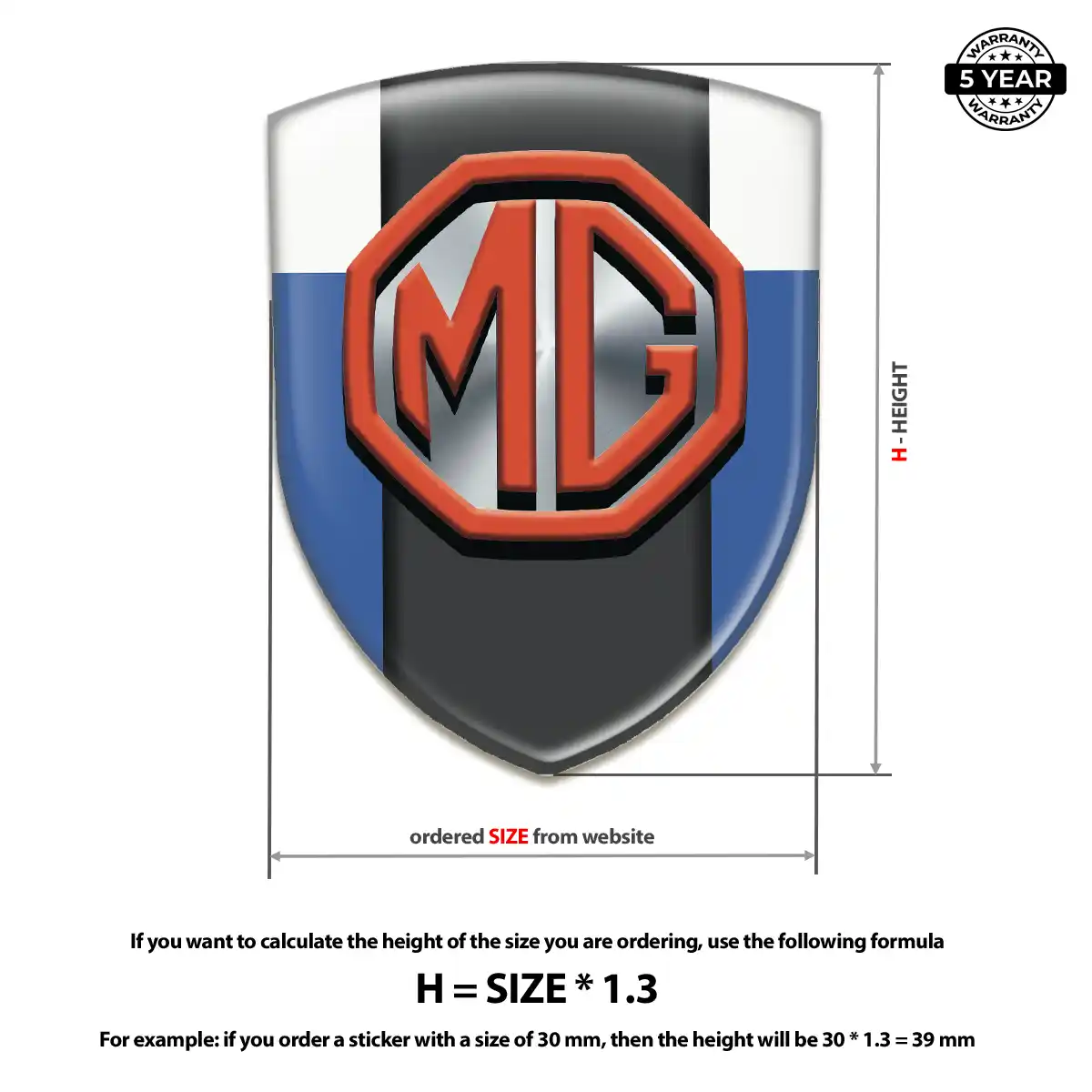 MG Automotive Resin Decal Exterior Luxe