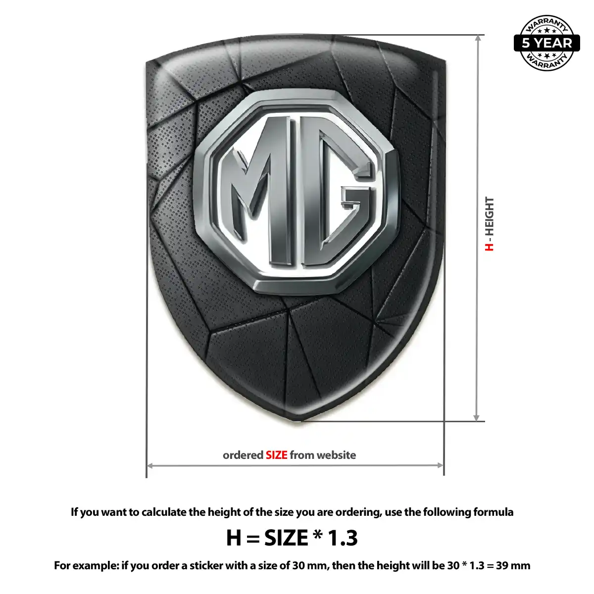 MG Automotive Resin Decal Resin Luxe