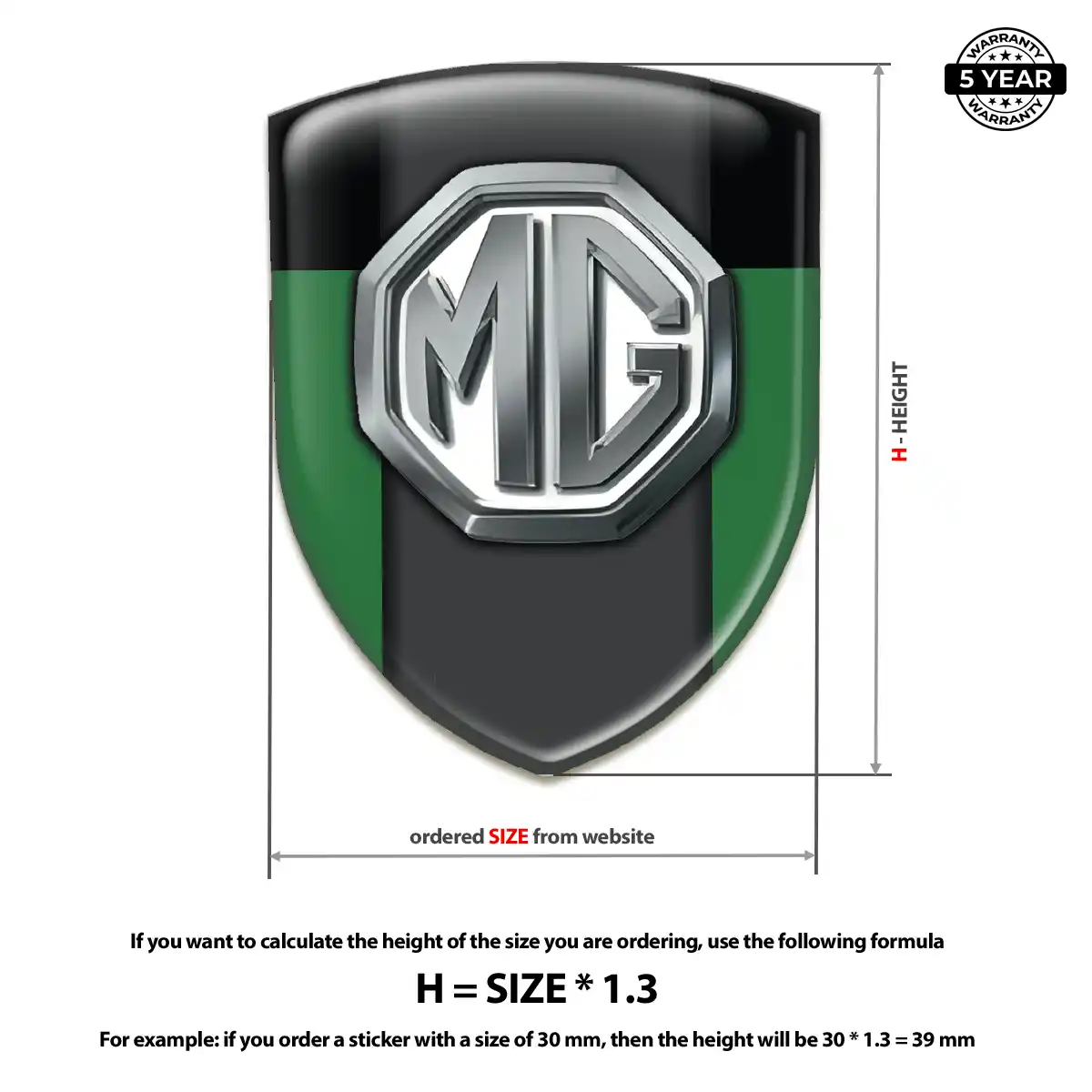 MG Badge Elite Finish