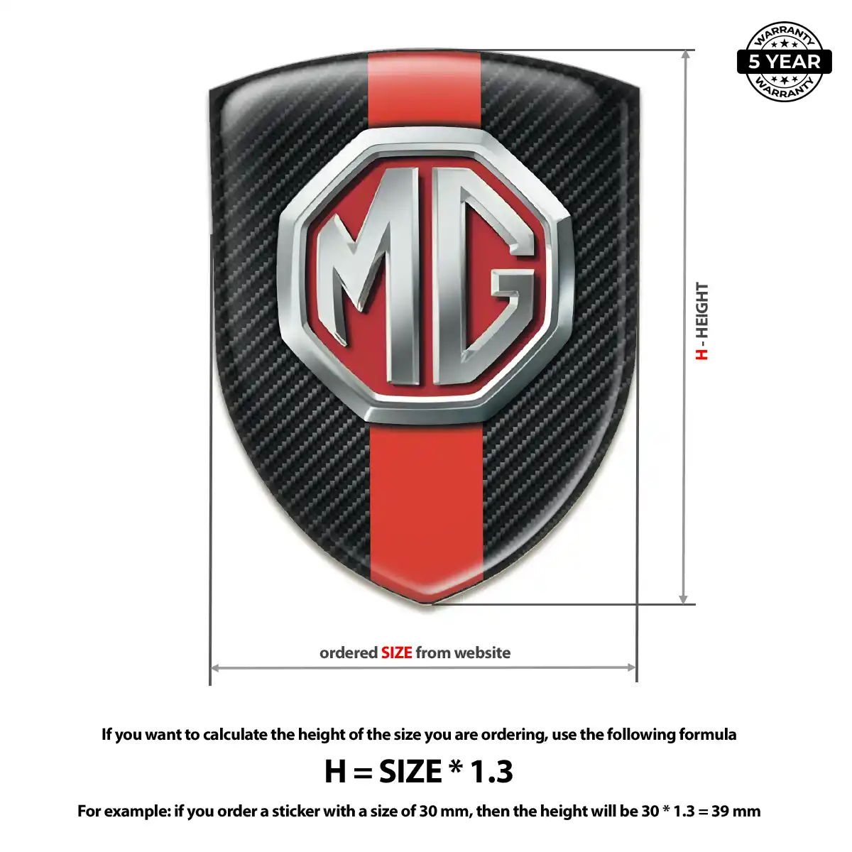 MG Badge Exterior Luxe