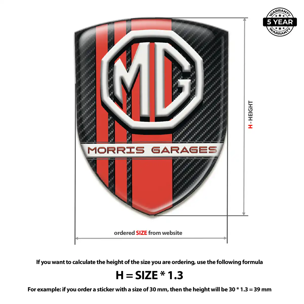 MG Badge Interior Luxe
