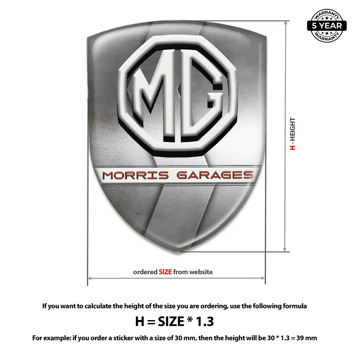 MG Badge Sleek Style