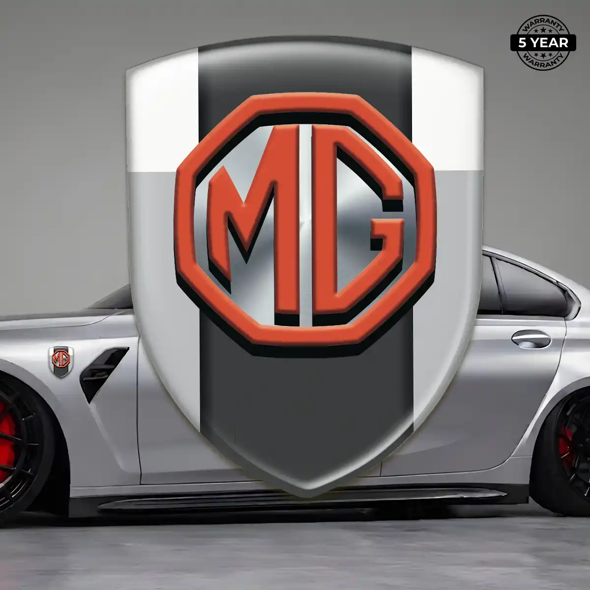 MG Car Badge Sticker Cabin Style