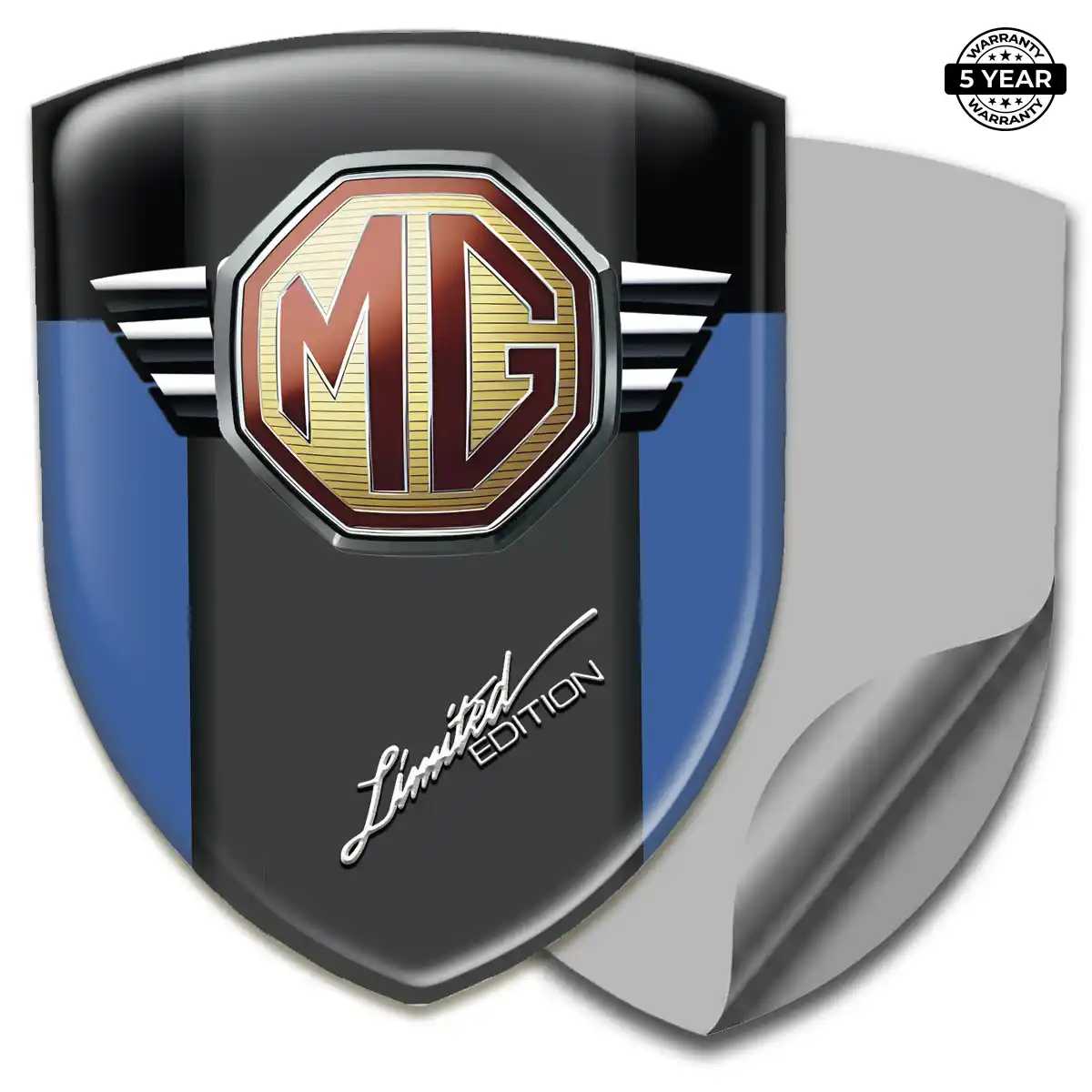 MG Car Badge Sticker Elite Finish