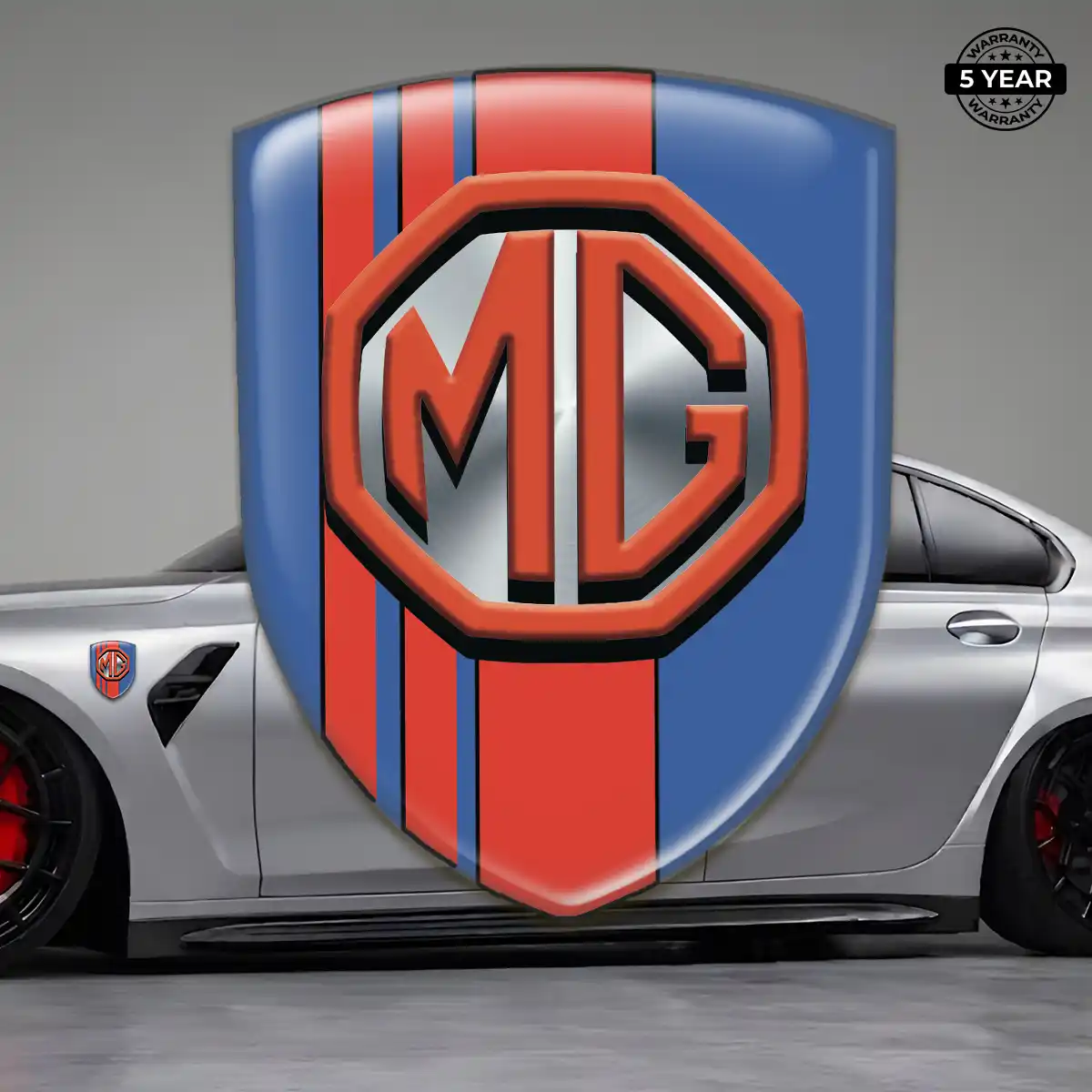 MG Car Badge Sticker Interior Elegance