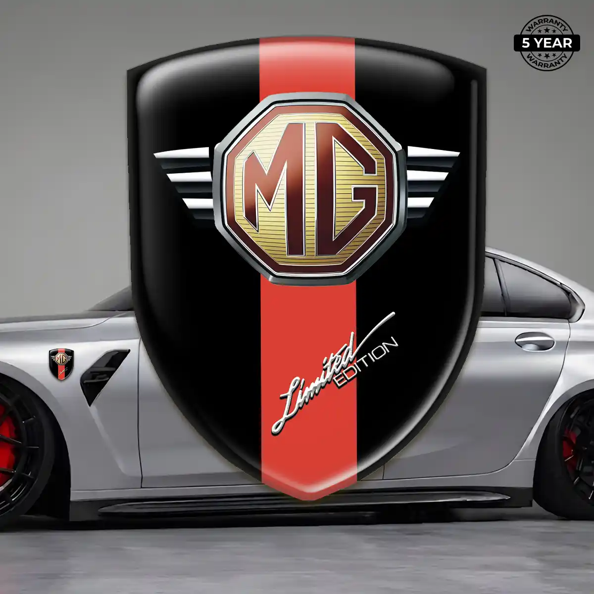 MG Car Badge Sticker Interior Luxe