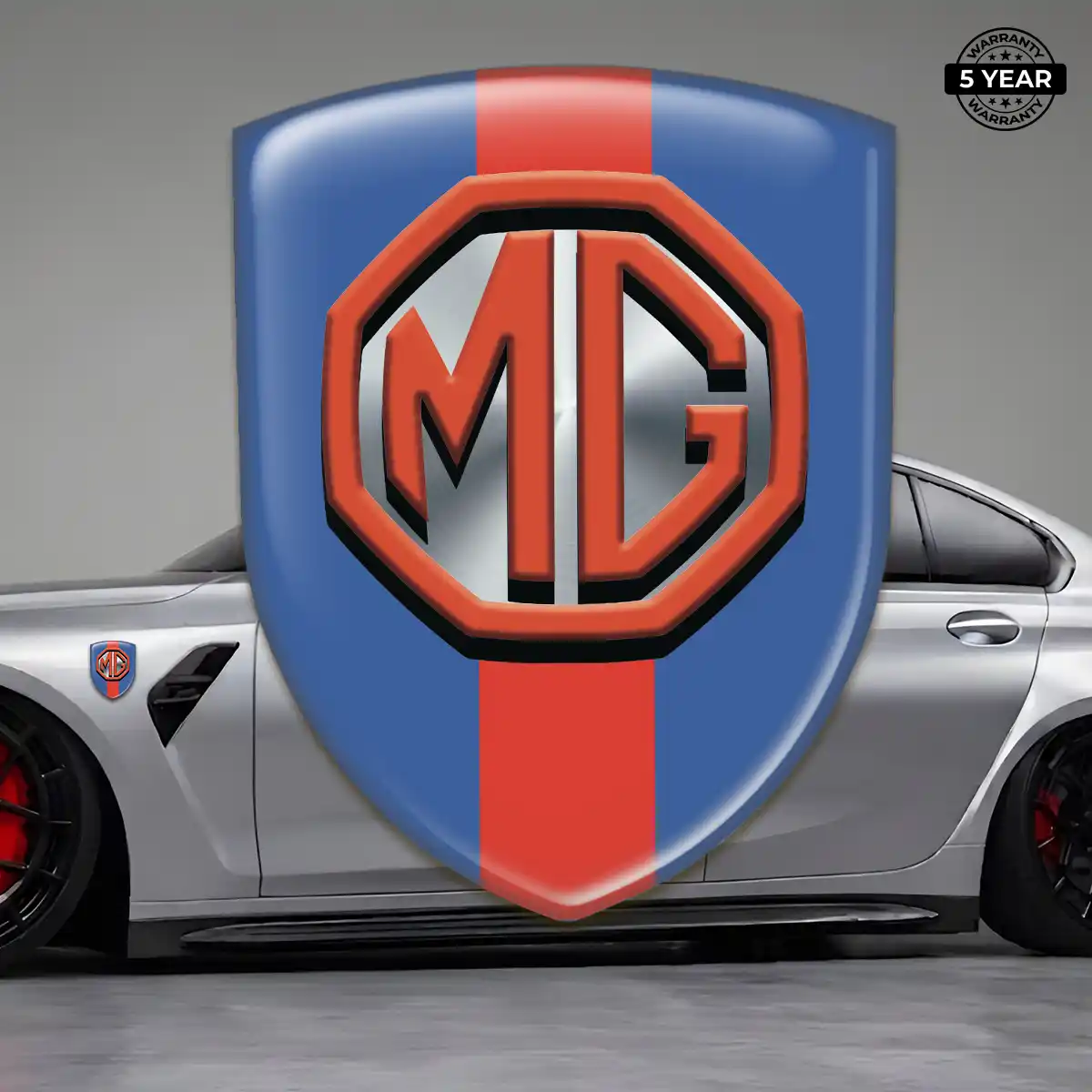 MG Car Badge Sticker Refined Design