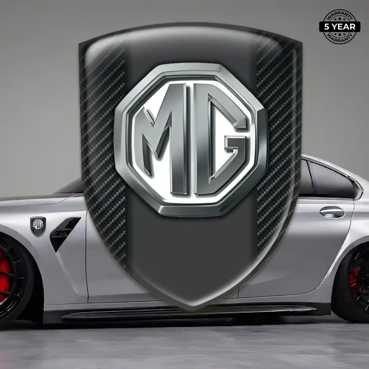 MG Car Badge Sticker Resin Elite