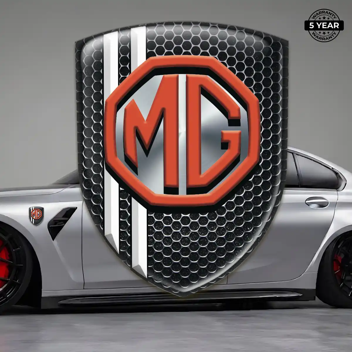 MG Car Badge Sticker Resin Luxe