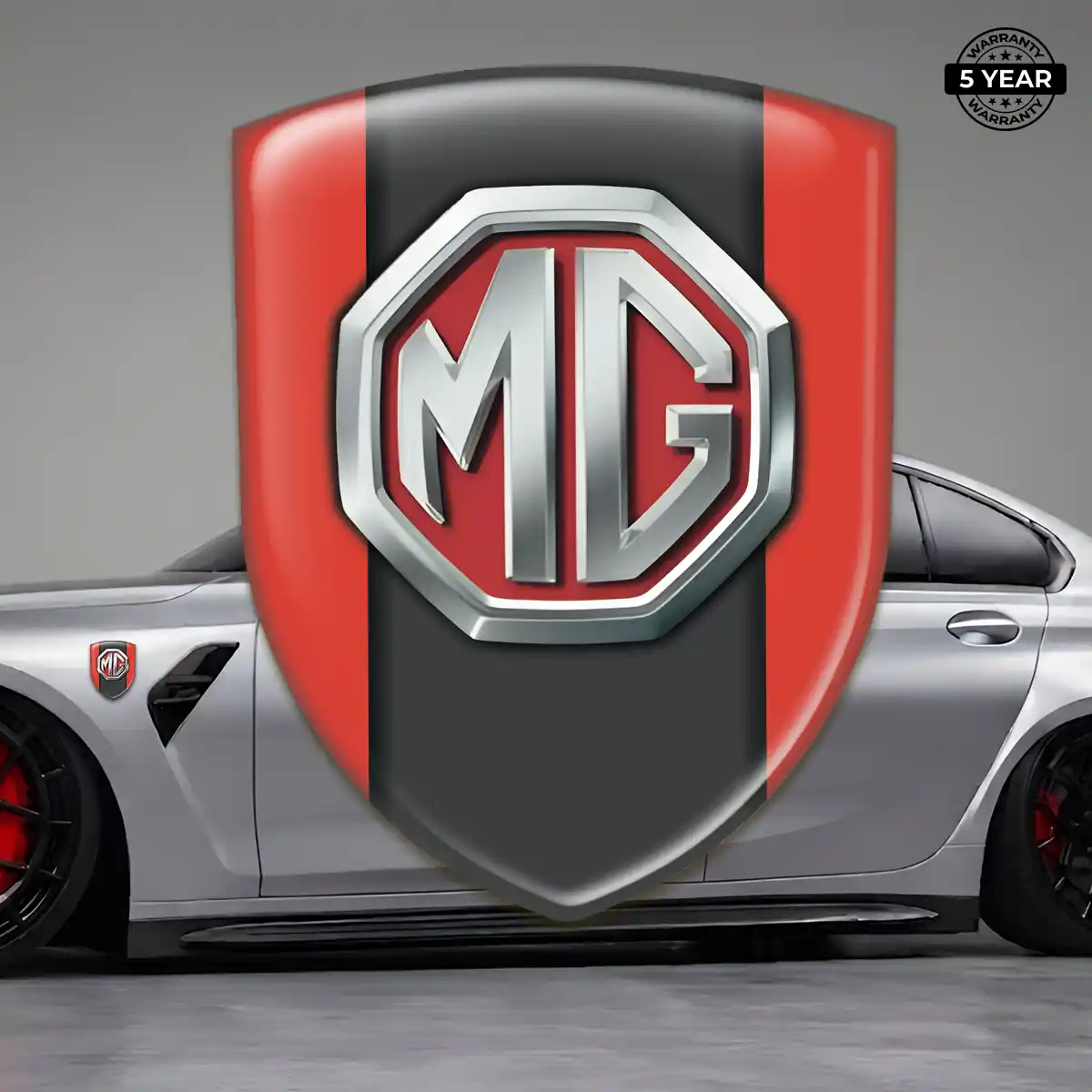 MG Car Badge Sticker Sleek Style