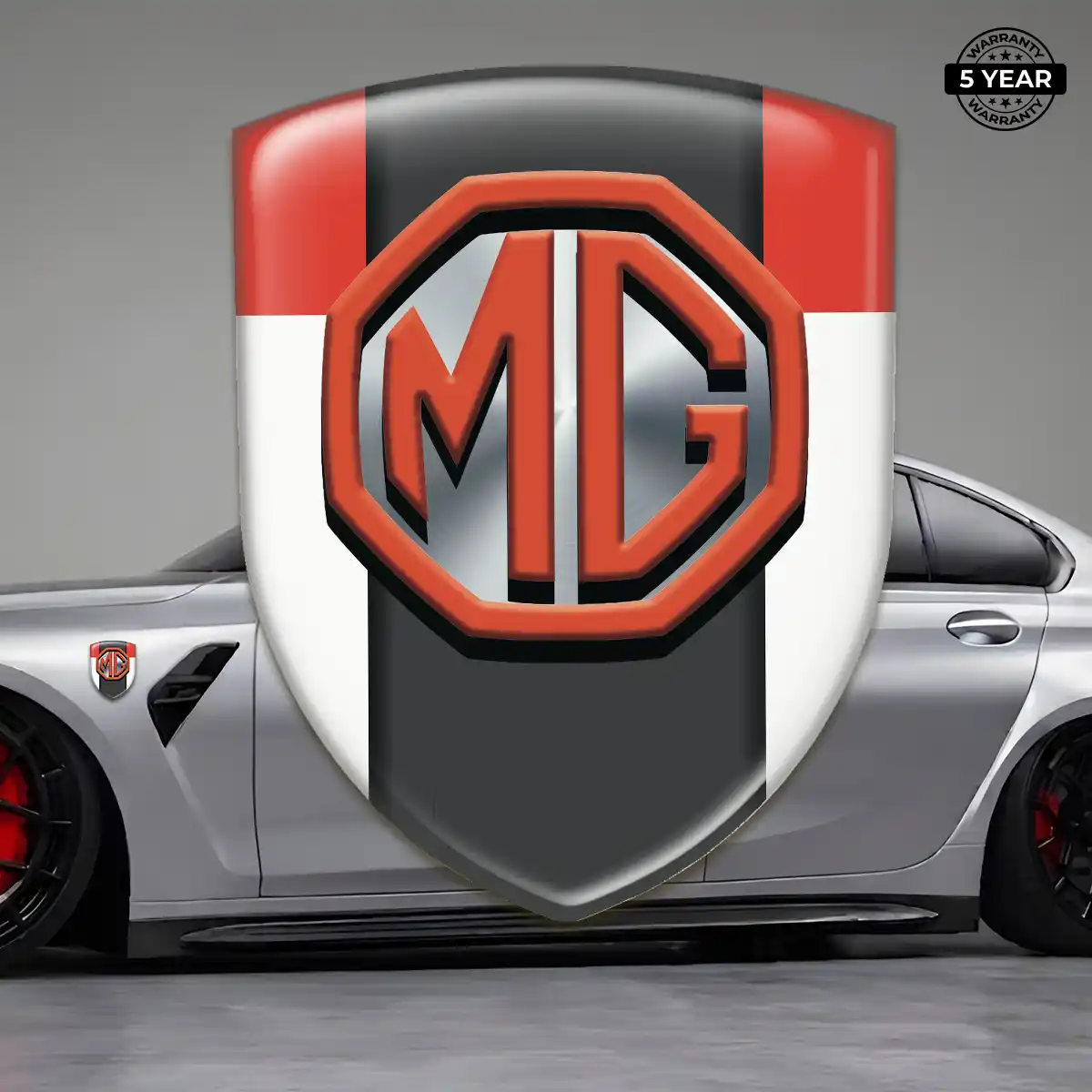 MG Car Emblem Decal Cabin Style