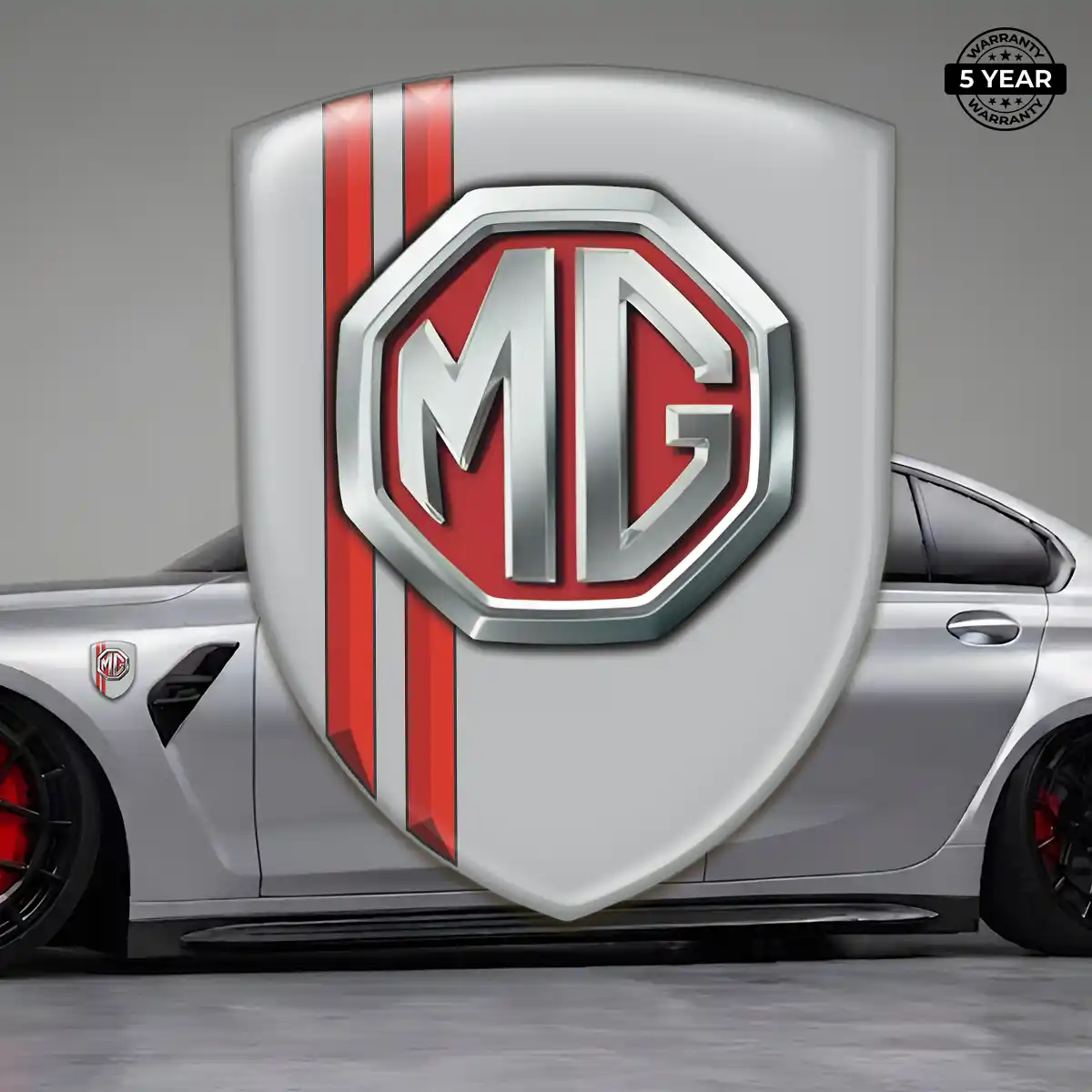 MG Car Emblem Decal Elite Finish
