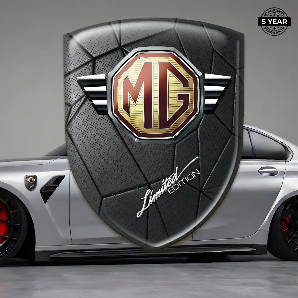 MG Car Emblem Decal Interior Elegance