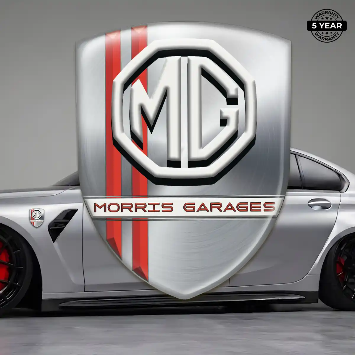 MG Car Emblem Decal Outer Style