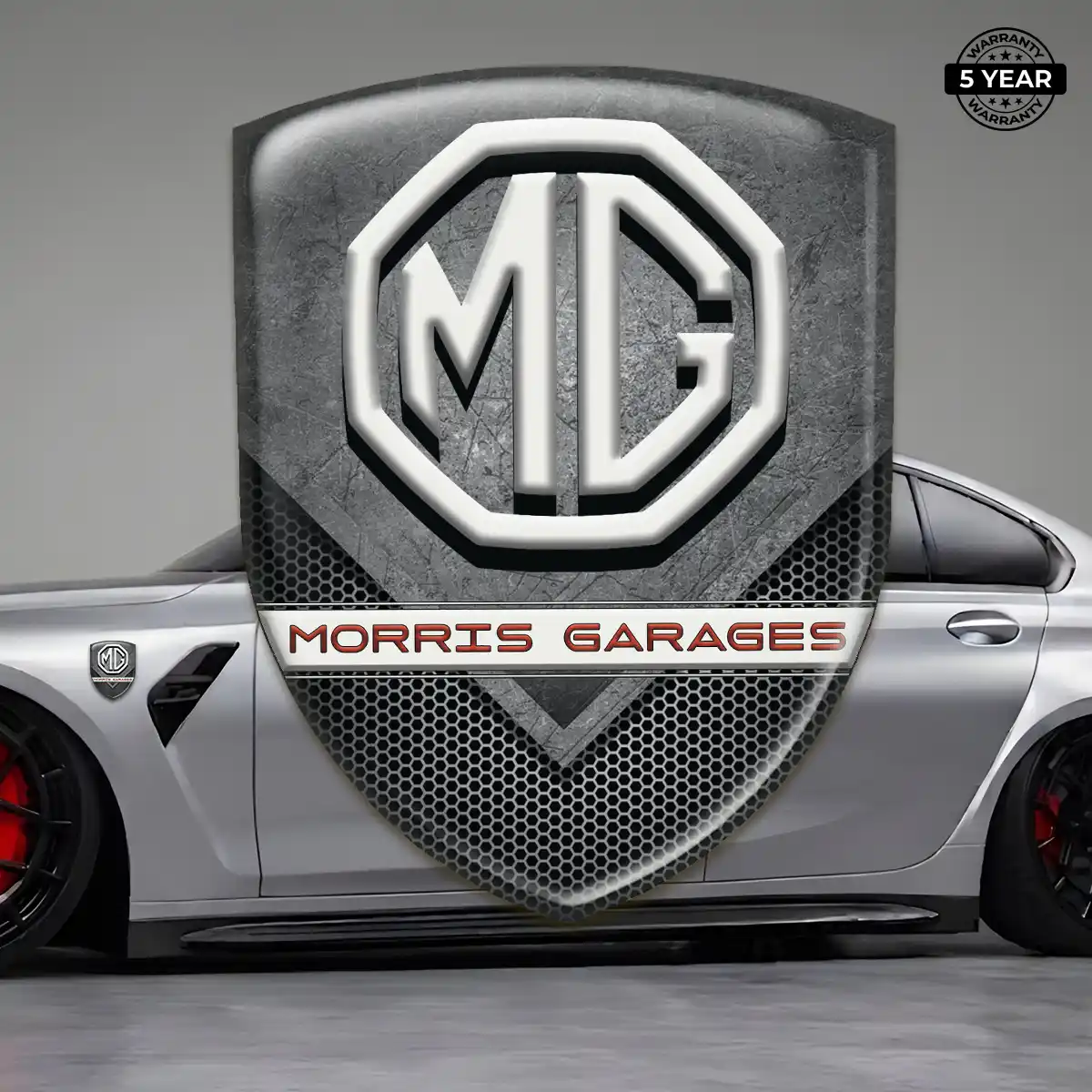 MG Car Emblem Decal Premium Dome