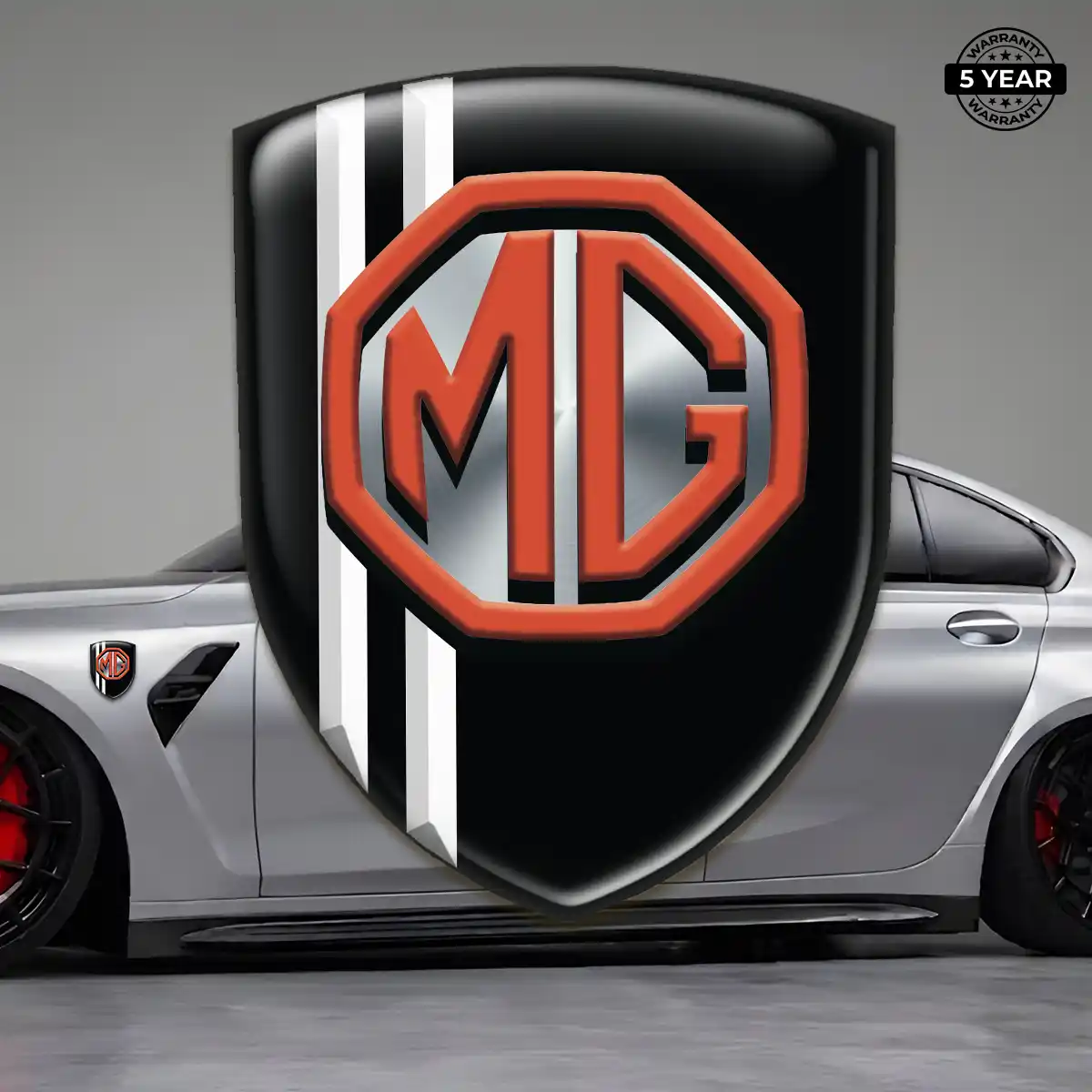 MG Car Emblem Decal Prime Quality