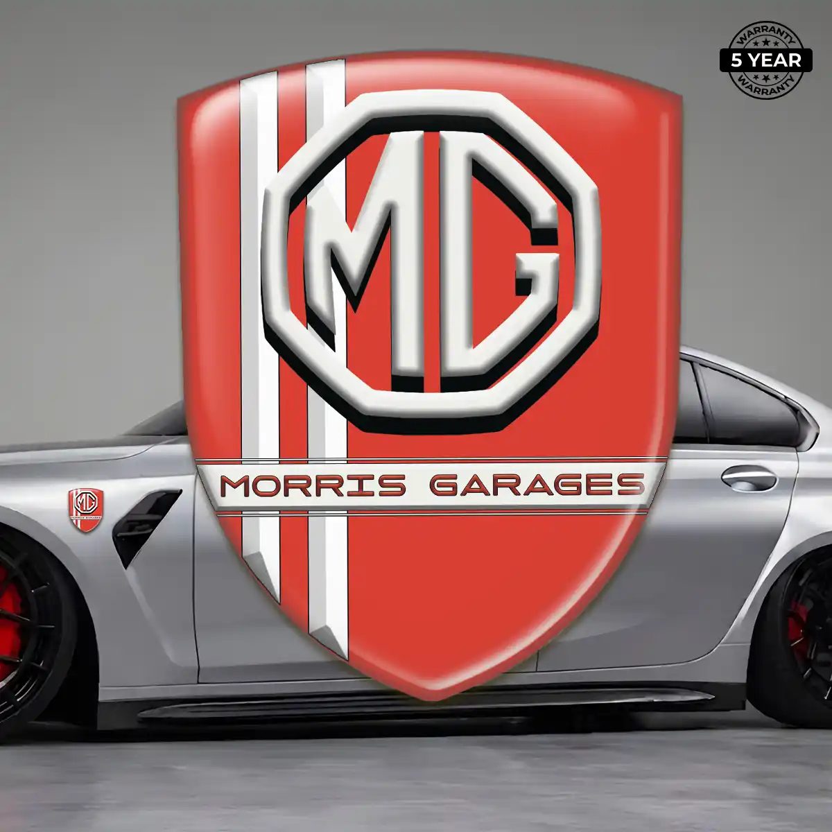 MG Car Emblem Decal Refined Design