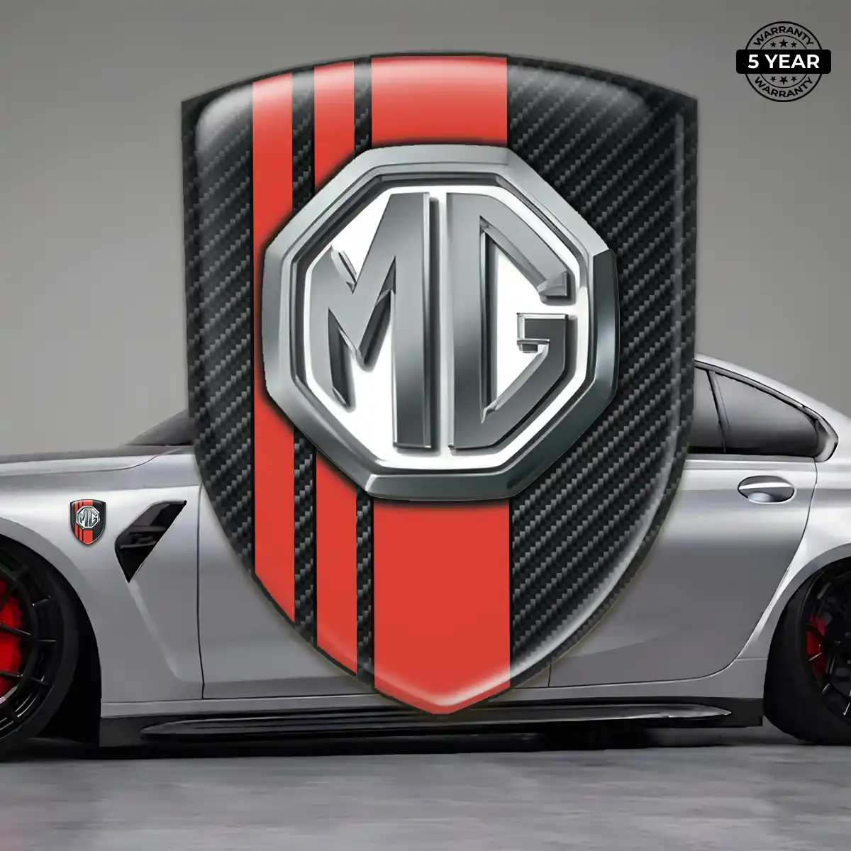 MG Car Emblem Decal Signature Grade