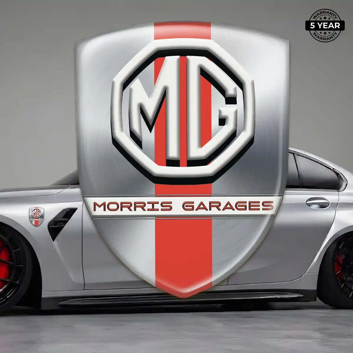 MG Car Emblem Decal Sleek Style