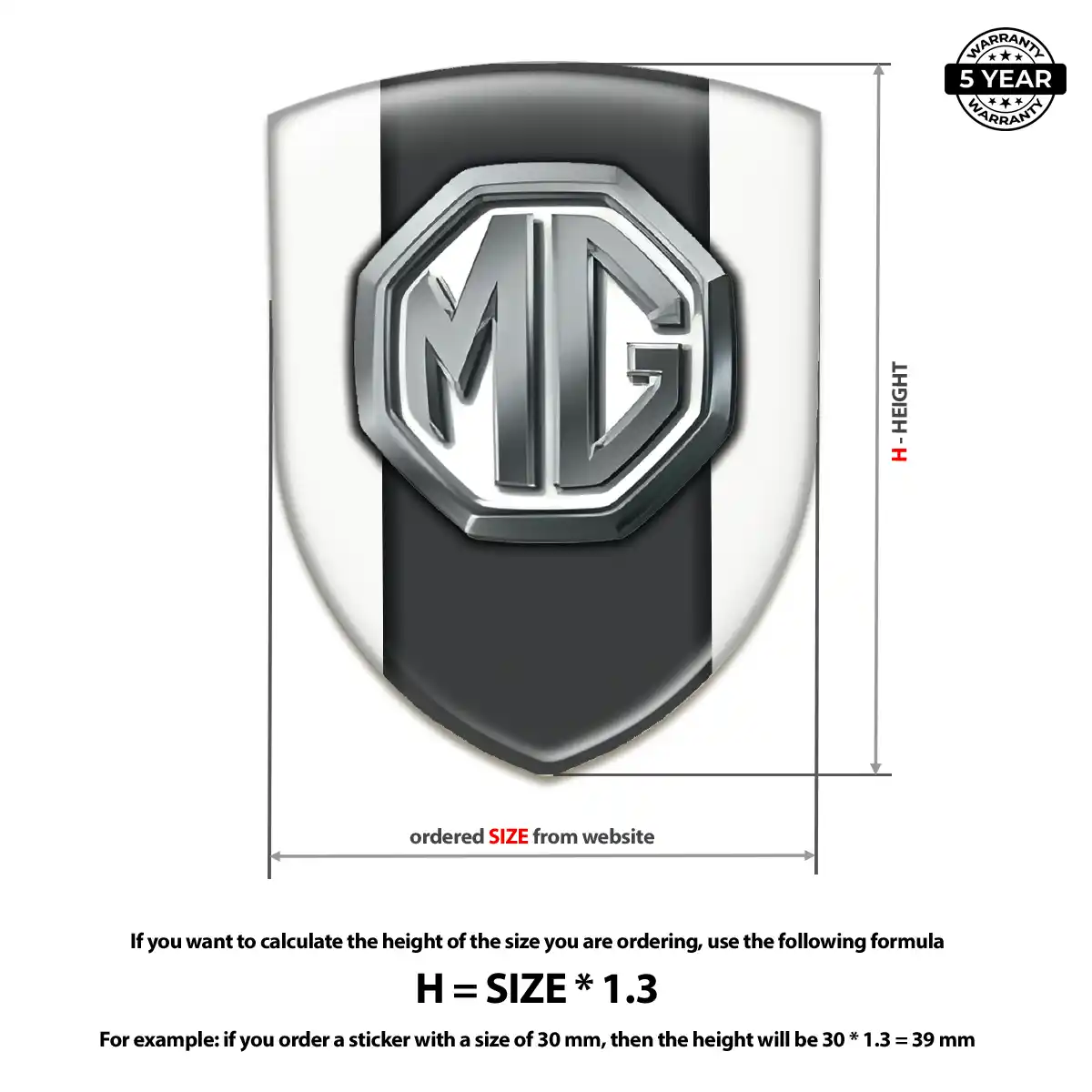 MG Car Emblem Overlay Exclusive Series