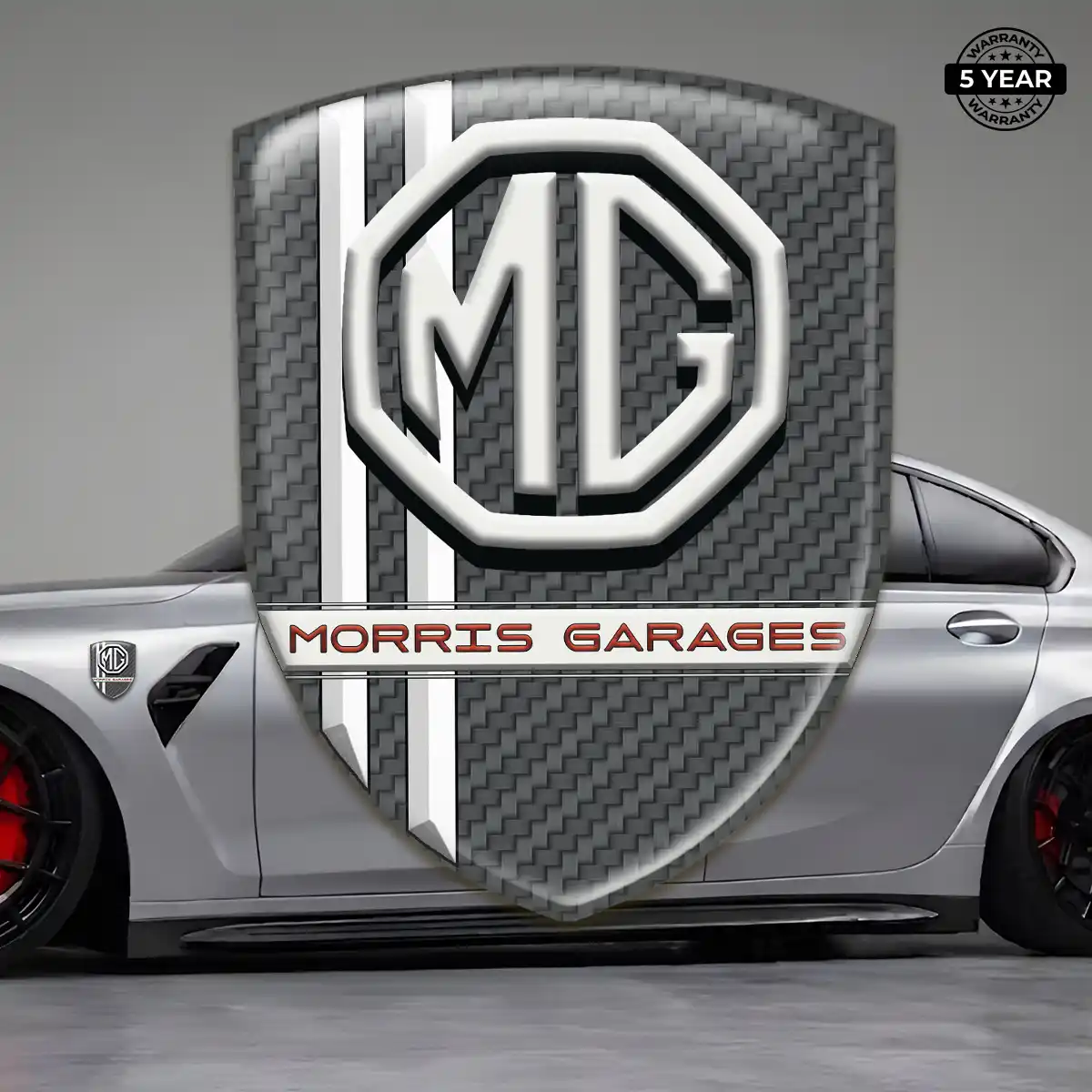 MG Car Emblem Overlay Exterior Luxe