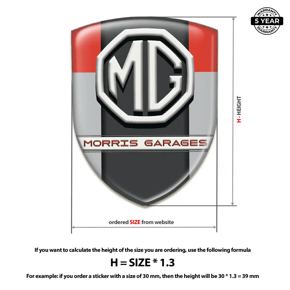 MG Car Emblem Overlay Interior Elegance