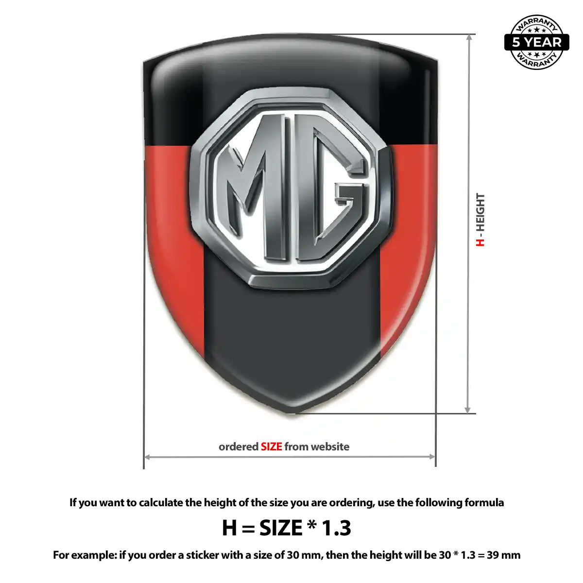 MG Car Emblem Overlay Noble Edition