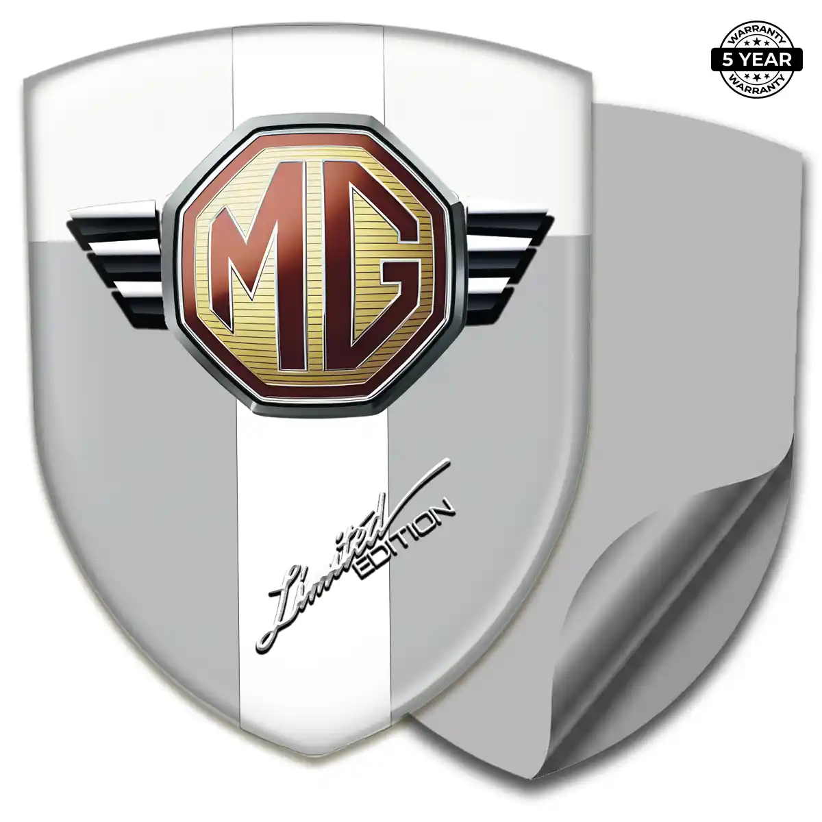 MG Car Emblem Overlay Opulent Line
