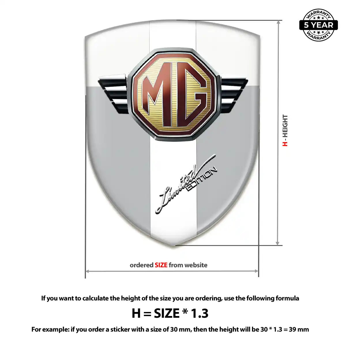 MG Car Emblem Overlay Opulent Line