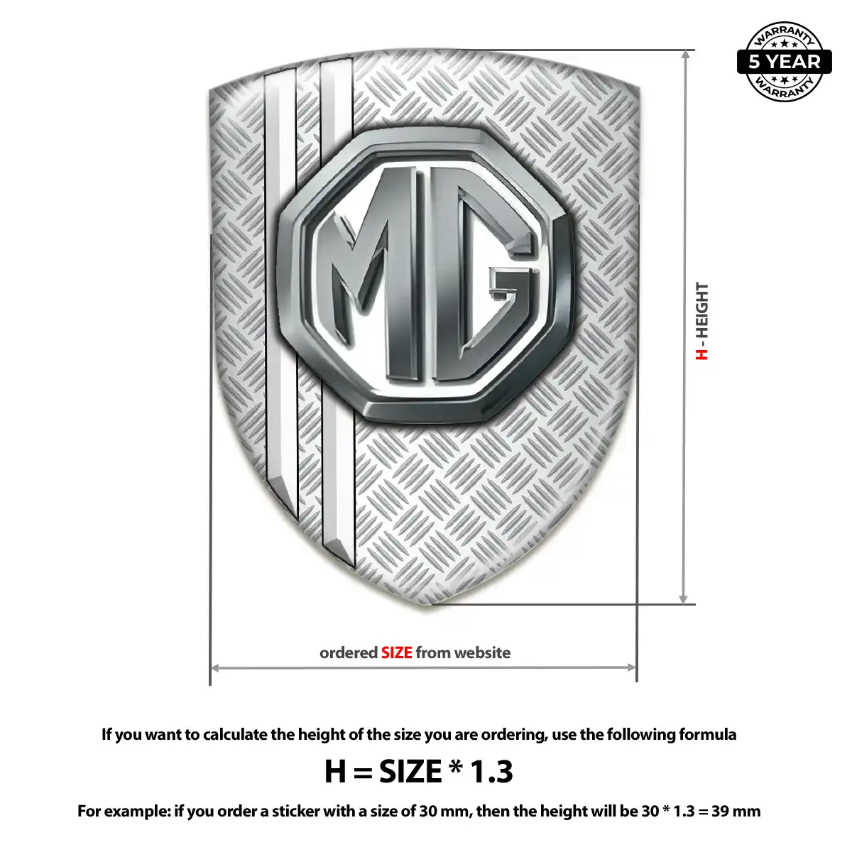 MG Car Emblem Overlay Signature Grade