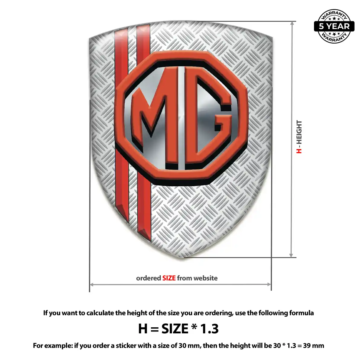 MG Car Emblem Overlay Sleek Style