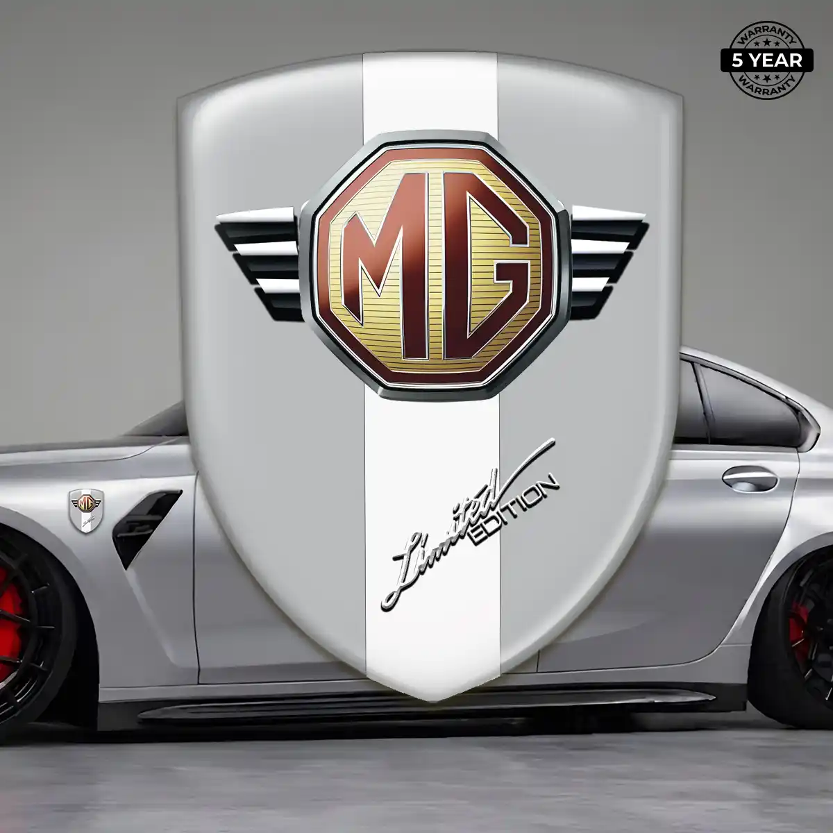 MG Car Emblem Sticker Deluxe Edition