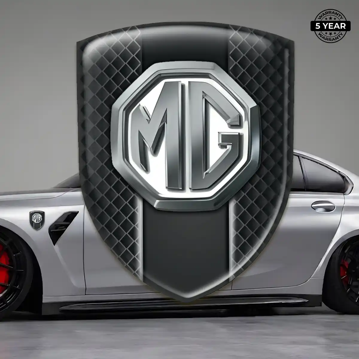 MG Car Emblem Sticker Interior Elegance