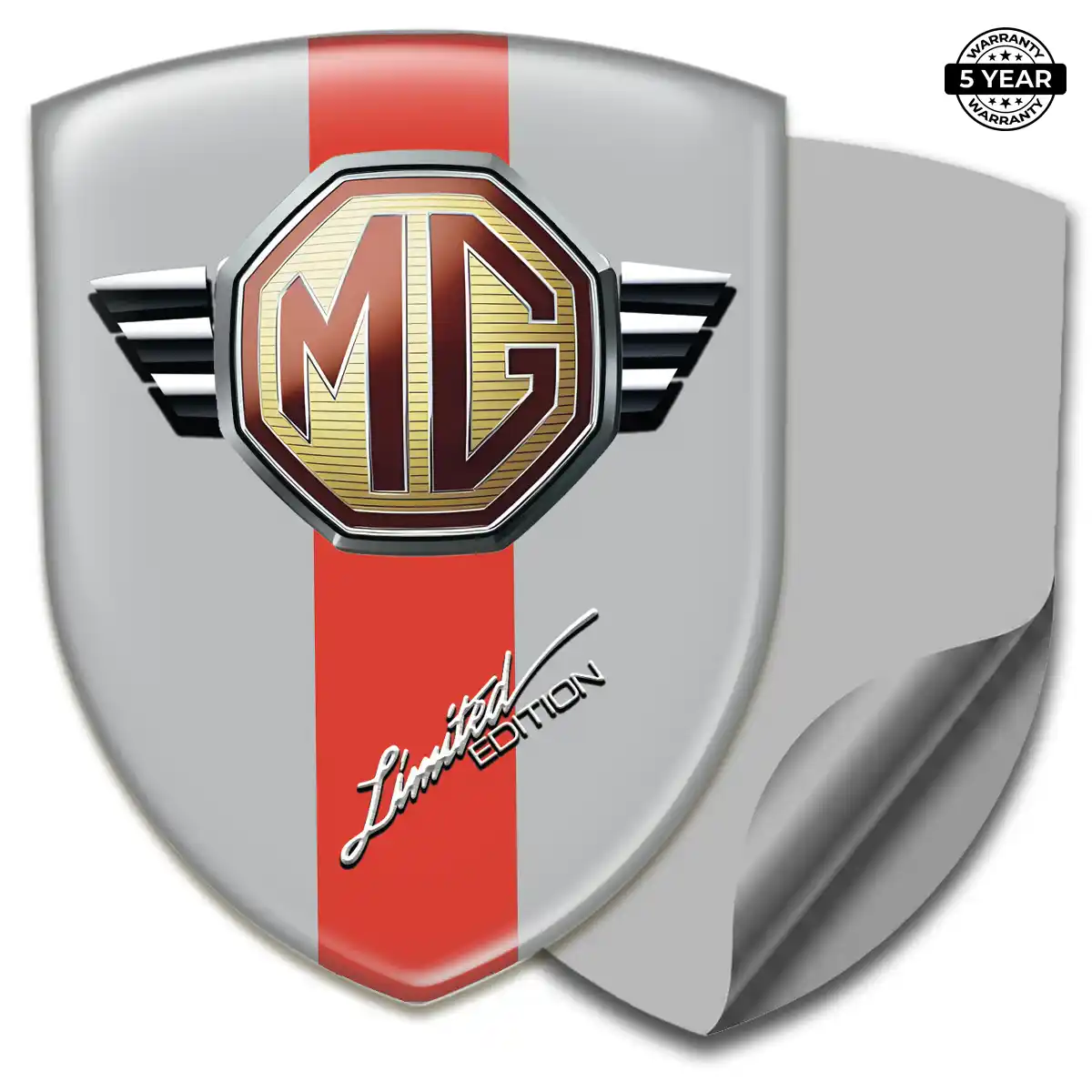 MG Car Emblem Sticker Refined Design